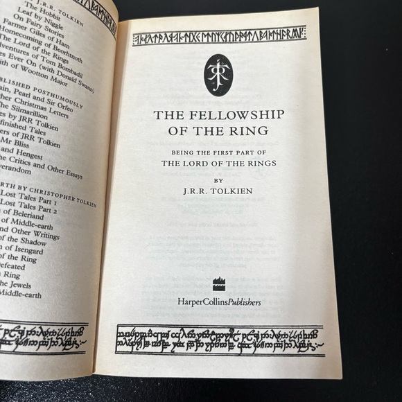 5/$25 The Lord of the Rings Book Set Part 1 Part 3 Paperbacks JRR TOLKIEN - Picture 4 of 10